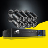 UL-tech CCTV Security System 8CH DVR 8 Cameras 1080p - Low Angle
