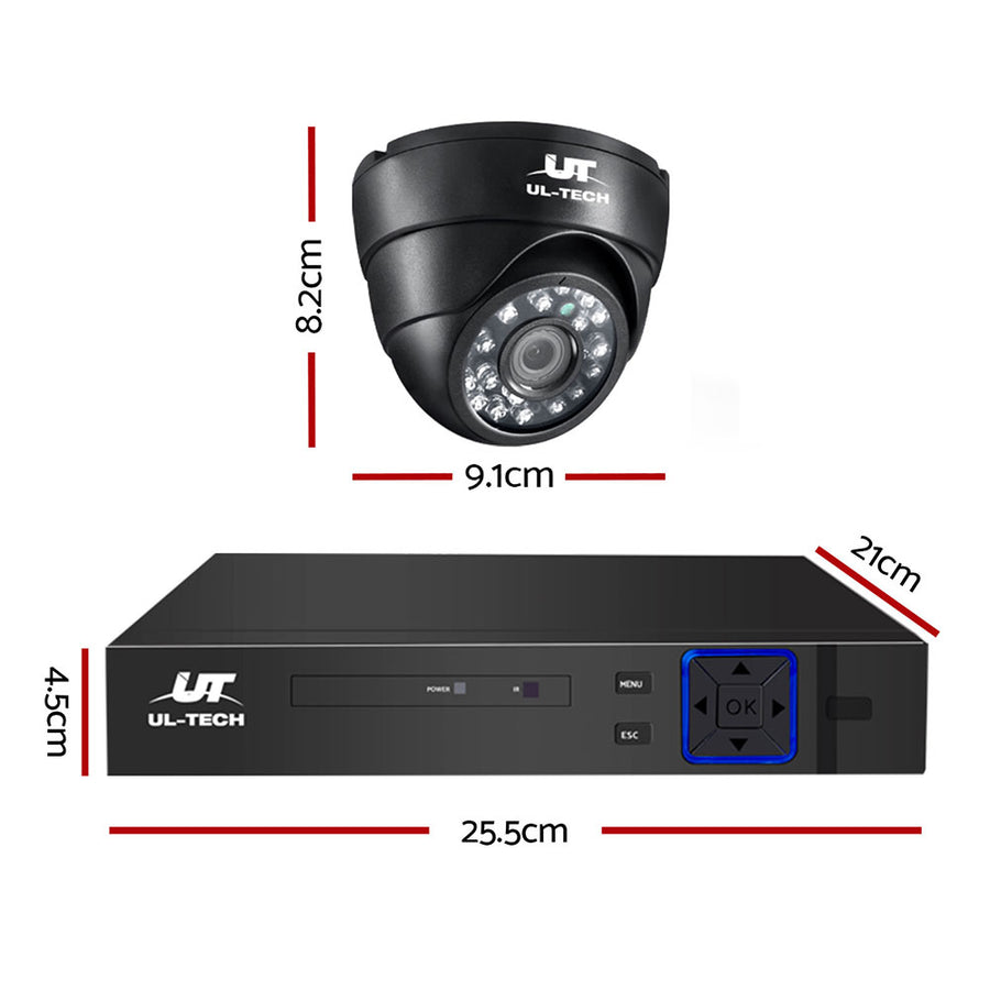UL-TECH 1080P Security Camera System 8CH DVR with 8 CCTV Dome Cameras, image 2