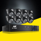 UL-tech CCTV Security System 8CH DVR 8 Cameras 1080p - Low Angle