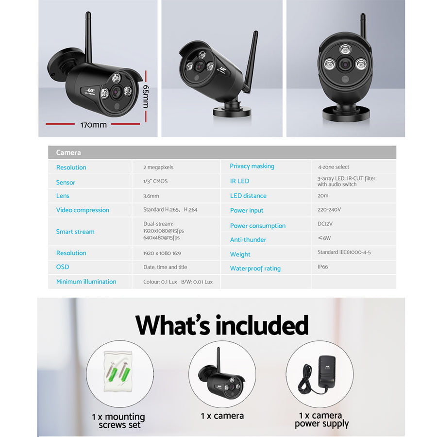 UL-tech Wireless CCTV 3MP Camera Bullet, image 6