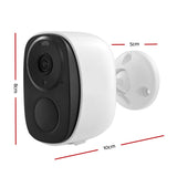 UL-Tech 3MP Wireless Home Security Camera with Rechargeable Battery and Night Vision - Front View