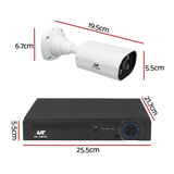 UL-Tech 4CH 5MP PoE NVR Security System, 4 Cameras, Dual-Light Colour Night Vision, Two-Way Audio, AI Motion Detection, IP65-Rated, No Monthly Fees, Wired CCTV Kit for Home, Indoor and Outdoor - Front View