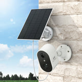 UL-tech 1080P Wireless Security IP Camera Rechargeable Outdoor CCTV Solar Panel - Low Angle