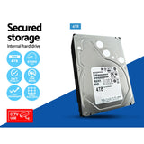 UL-tech 4CH DVR 1080P 5in1 CCTV Video Recorder 4TB Hard Drive - 45-Degree Angle