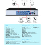 UL-tech 8CH DVR 1080P 5in1 CCTV Video Recorder 4TB Hard Drive - Front View