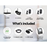UL-tech Wireless CCTV Security System 8CH NVR 3MP 4 Bullet Cameras 1TB - Side View