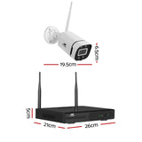 8-Channel UL-TECH Wireless 3MP CCTV Security System with 4 Cameras and 2TB Storage - Front View