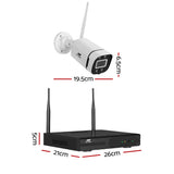 UL-tech Wireless CCTV Security System 8CH NVR 3MP 4 Square Cameras - Front View