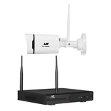 UL-tech Wireless CCTV Security System 8CH NVR 3MP 4 Square Cameras - Top-Down View