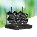 UL-tech Wireless CCTV Security System 8CH NVR 3MP 6 Bullet Cameras - Low Angle