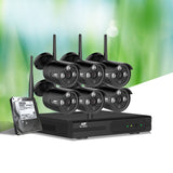 UL-tech Wireless CCTV Security System 8CH NVR 3MP 6 Bullet Cameras - Low Angle