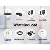 UL-TECH 3MP 8CH NVR Wireless 6 Security Cameras Set - Top-Down View