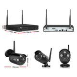 UL-tech Wireless CCTV Security System 8CH NVR 3MP 8 Bullet Cameras - Front View