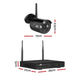 UL-tech Wireless CCTV Security System 8CH NVR 3MP 8 Bullet Cameras 4TB - Top-Down View