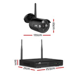 UL-tech Wireless CCTV Security System 8CH NVR 3MP 8 Bullet Cameras 1TB - Front View