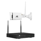 8-Channel UL-Tech Wireless 3MP Security Camera System with Night Vision and Two-Way Audio - Top-Down View