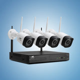 UL-tech 3MP 8-Channel Wireless CCTV System with Four Cameras - Close-Up Angle