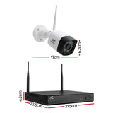 UL-Tech 3MP 8-Channel Wireless CCTV System with 8 HD Cameras - Front View