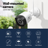UL-Tech 3MP 8-Channel Wireless CCTV System with 8 HD Cameras - Top-Down View