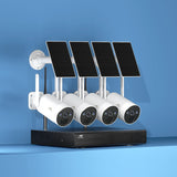 UL-tech Wireless Solar CCTV Security Cameras 4MP 8CH NVR - Close-Up Angle