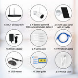 UL-tech Wireless Solar CCTV Security Cameras 4MP 8CH NVR - Top-Down View