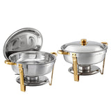 5-Star Chef 5L Chafing Dish Set 2-Pack, Food Warmer Catering Server Buffet - Extra Image