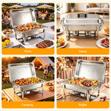 5-Star Chef Chafing Dish 9L 1-Pan Buffet Warmer Food Warmer Catering Server - Extra Image