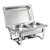5-Star Chef Chafing Dish 8L 2-Pan Buffet Warmer Food Warmer Catering Server - Extra Image