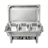 5-Star Chef Chafing Dish 7.5L 3-Pan Buffet Warmer Food Warmer Catering Server