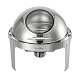 5-Star Chef 9L Chafing Dish Buffet Warmer Food Warmer Catering Server Round - Side View