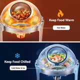 5-Star Chef 9L Chafing Dish Buffet Warmer Food Warmer Catering Server Round