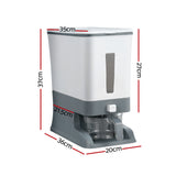 5-Star Chef Cereal Dispenser Rice Container 12KG - Front View