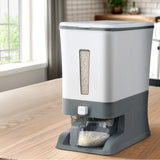 5-Star Chef Cereal Dispenser Rice Container 12KG - Rear View
