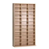 Artiss Bookshelf CD Storage Rack - BERT Oak - Side View