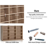 Artiss Bookshelf CD Storage Rack - BERT Oak - Low Angle