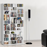 Artiss Bookshelf CD Storage Rack - BERT White - Close-Up Angle