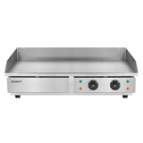 Devanti Commercial Electric Griddle 73cm BBQ Grill Plate 4400W - Side View