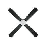 Vevare 52'' AC Ceiling Fan with Light Remote Control 4 Blades Black