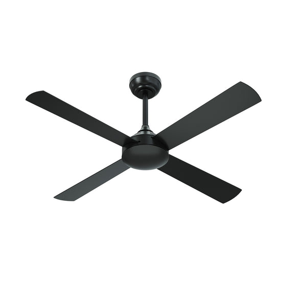 Vevare 52'' Ceiling Fan AC Remote Control Timer 4 Blades Black