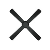 Vevare 52'' Ceiling Fan AC Remote Control Timer 4 Blades Black