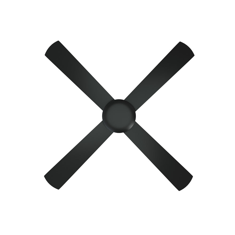 Vevare 52'' Ceiling Fan AC Remote Control Timer 4 Blades Black