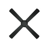 Vevare 52'' Ceiling Fan AC Remote Control Timer 4 Blades Black - Rear View
