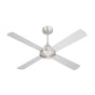 Vevare 52'' Ceiling Fan AC Remote Control Timer 4 Blades Silver