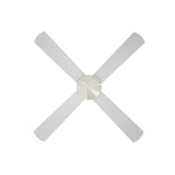 Vevare 52'' Ceiling Fan AC Remote Control Timer 4 Blades Silver
