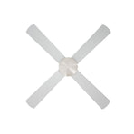 Vevare 52'' Ceiling Fan AC Remote Control Timer 4 Blades Silver, Remote Control
