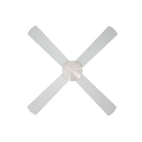 Vevare 52'' Ceiling Fan AC Remote Control Timer 4 Blades Silver - Front View