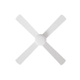Vevare 52'' Ceiling Fan AC Remote Control Timer 4 Blades White