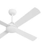 Vevare 52'' Ceiling Fan AC Remote Control Timer 4 Blades White