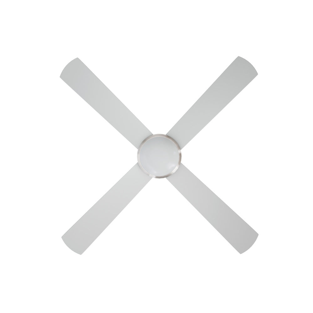 Vevare 52'' AC Ceiling Fan with Light Remote Control 4 Blades Silver