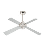 Vevare 52'' AC Ceiling Fan with Light Remote Control 4 Blades Silver